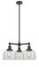 Innovations - 207-OB-G72 - Three Light Chandelier - Franklin Restoration - Oil Rubbed Bronze