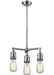 Innovations - 207-SN - Three Light Chandelier - Franklin Restoration - Brushed Satin Nickel