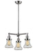 Innovations - 207-SN-G194 - Three Light Chandelier - Franklin Restoration - Brushed Satin Nickel