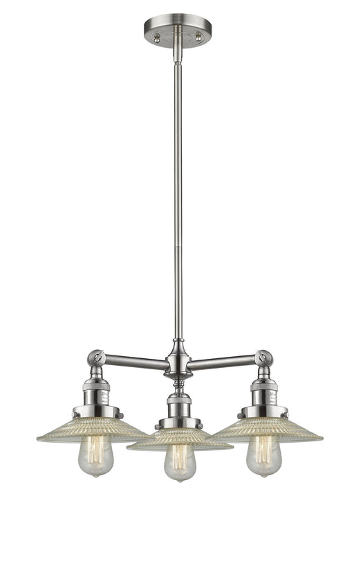 Innovations - 207-SN-G2 - Three Light Chandelier - Franklin Restoration - Brushed Satin Nickel