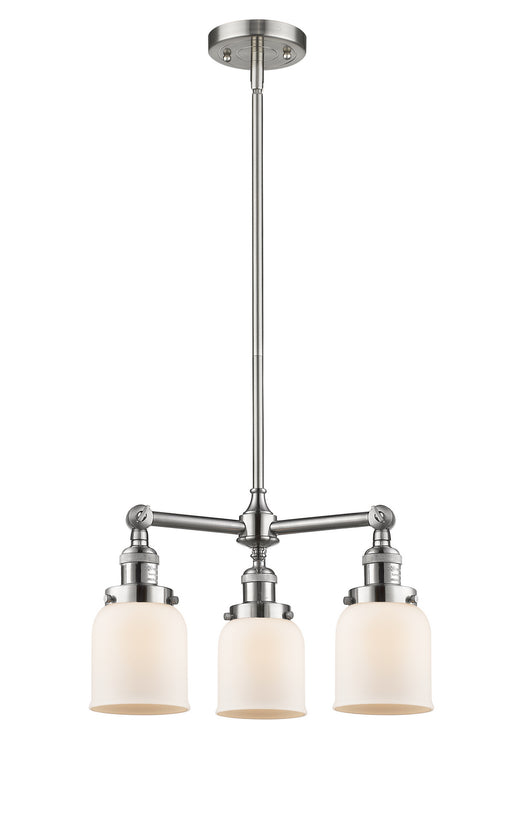 Innovations - 207-SN-G51 - Three Light Chandelier - Franklin Restoration - Brushed Satin Nickel