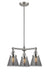 Innovations - 207-SN-G63 - Three Light Chandelier - Franklin Restoration - Brushed Satin Nickel