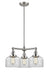 Innovations - 207-SN-G72 - Three Light Chandelier - Franklin Restoration - Brushed Satin Nickel