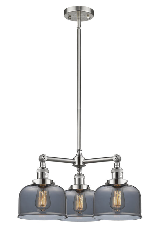 Innovations - 207-SN-G73 - Three Light Chandelier - Franklin Restoration - Brushed Satin Nickel
