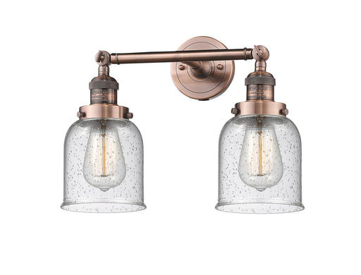 Innovations - 208-AC-G54 - Two Light Bath Vanity - Franklin Restoration - Antique Copper