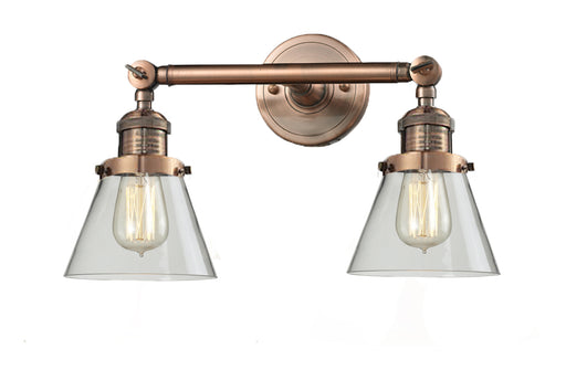 Innovations - 208-AC-G62 - Two Light Bath Vanity - Franklin Restoration - Antique Copper
