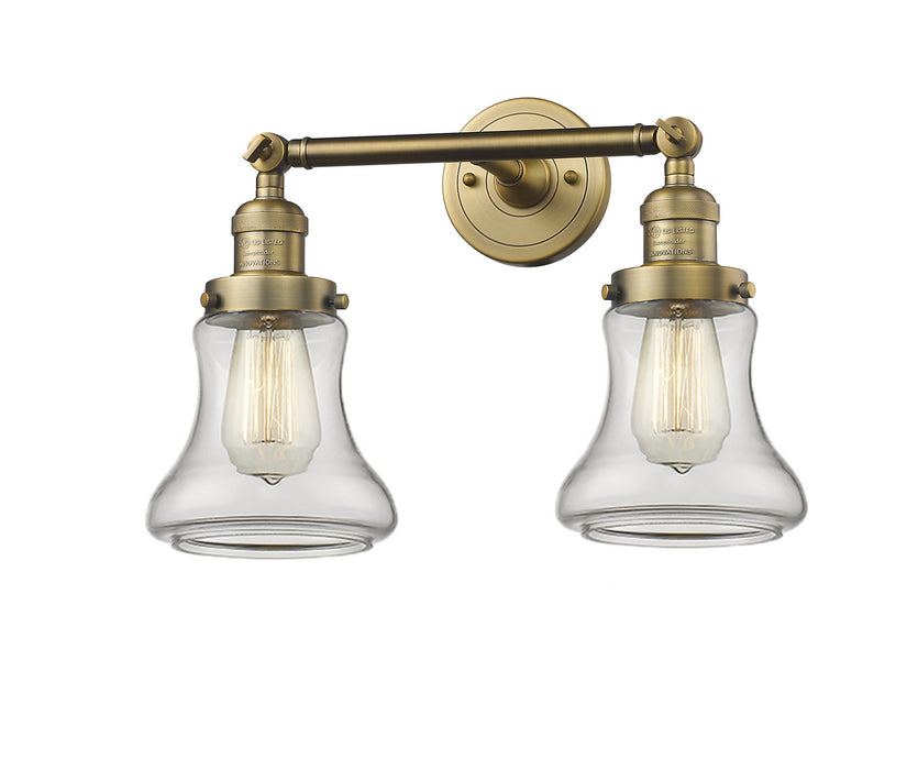 Innovations - 208-BB-G192 - Two Light Bath Vanity - Franklin Restoration - Brushed Brass