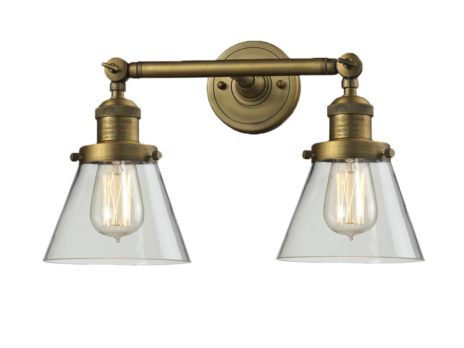 Innovations - 208-BB-G62 - Two Light Bath Vanity - Franklin Restoration - Brushed Brass