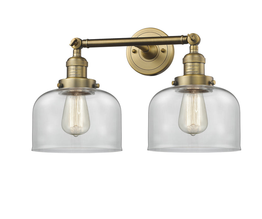 Innovations - 208-BB-G72 - Two Light Bath Vanity - Franklin Restoration - Brushed Brass