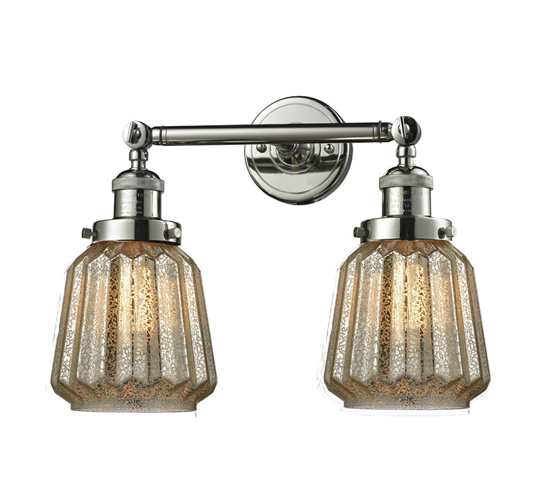 Innovations - 208-PN-G146 - Two Light Bath Vanity - Franklin Restoration - Polished Nickel