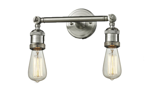 Franklin Restoration Two Light Bath Vanity Brushed Satin Nickel