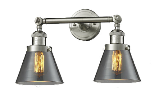 Franklin Restoration Two Light Bath Vanity Brushed Satin Nickel