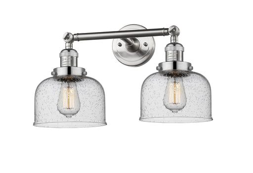 Franklin Restoration Two Light Bath Vanity Brushed Satin Nickel