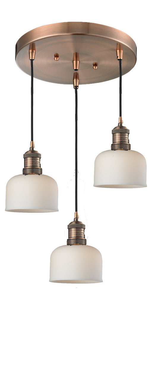 Innovations - 211/3-AC-G71 - Three Light Pendant - Franklin Restoration - Antique Copper
