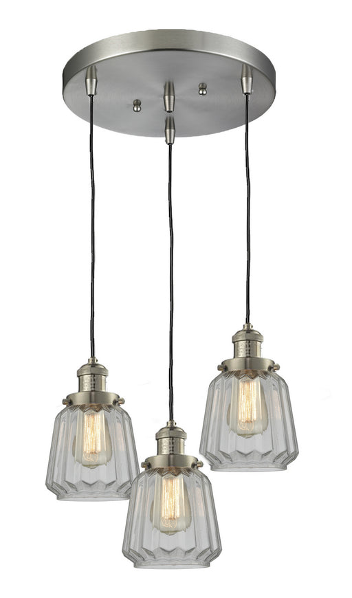 Innovations - 211/3-SN-G142 - Three Light Pendant - Franklin Restoration - Brushed Satin Nickel