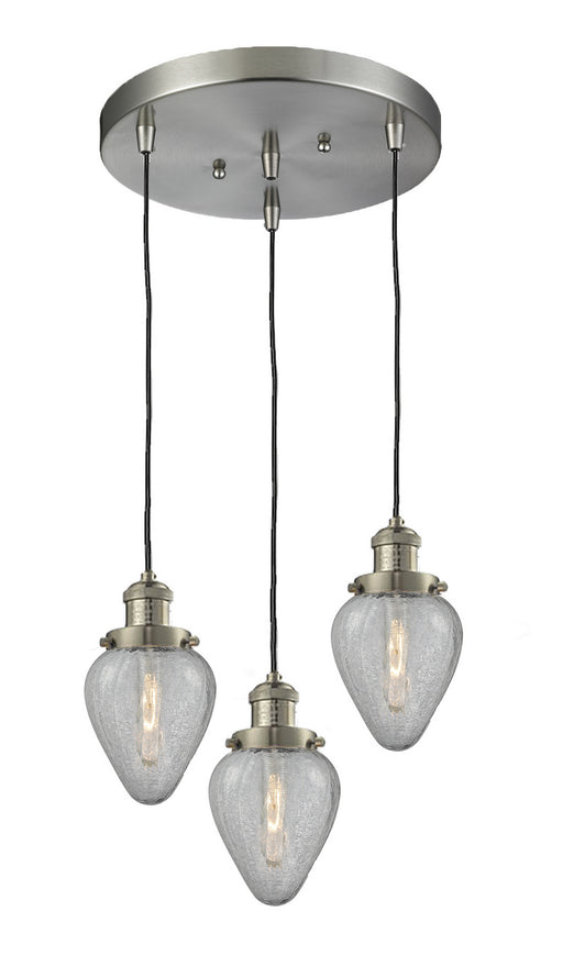 Innovations - 211/3-SN-G165 - Three Light Pendant - Franklin Restoration - Brushed Satin Nickel