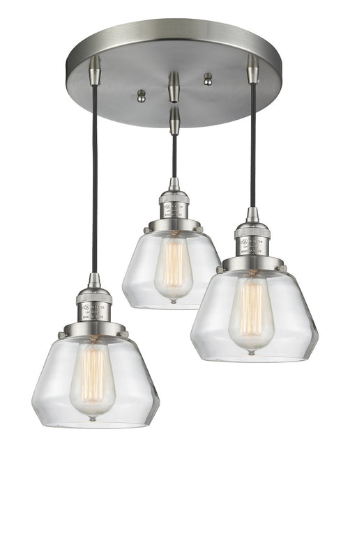 Innovations - 211/3-SN-G172 - Three Light Pendant - Franklin Restoration - Brushed Satin Nickel