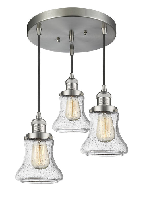 Innovations - 211/3-SN-G194 - Three Light Pendant - Franklin Restoration - Brushed Satin Nickel