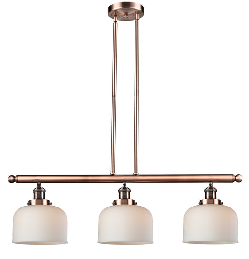 Innovations - 213-AC-G71 - Three Light Island Pendant - Franklin Restoration - Antique Copper