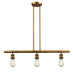 Innovations - 213-BB - Three Light Island Pendant - Franklin Restoration - Brushed Brass