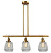 Innovations - 213-BB-G142 - Three Light Island Pendant - Franklin Restoration - Brushed Brass