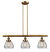 Innovations - 213-BB-G172 - Three Light Island Pendant - Franklin Restoration - Brushed Brass