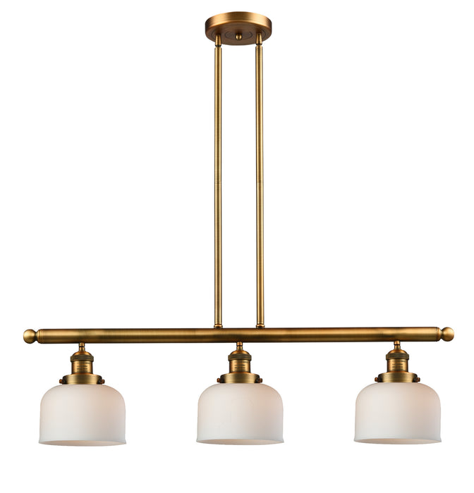 Innovations - 213-BB-G71 - Three Light Island Pendant - Franklin Restoration - Brushed Brass