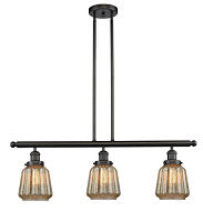 Franklin Restoration Three Light Island Pendant Oil Rubbed Bronze