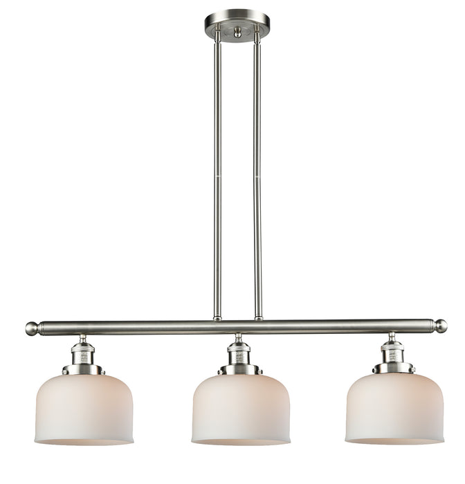 Innovations - 213-SN-G71 - Three Light Island Pendant - Franklin Restoration - Brushed Satin Nickel