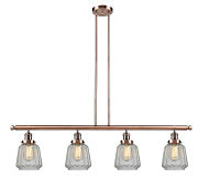 Innovations - 214-AC-G142 - Four Light Island Pendant - Franklin Restoration - Antique Copper