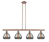 Innovations - 214-AC-G173 - Four Light Island Pendant - Franklin Restoration - Antique Copper