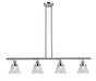 Innovations - 214-PN-G62 - Four Light Island Pendant - Franklin Restoration - Polished Nickel