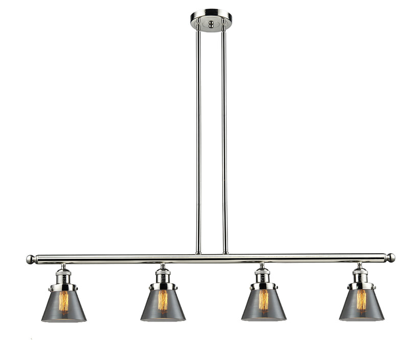 Innovations - 214-PN-G63 - Four Light Island Pendant - Franklin Restoration - Polished Nickel