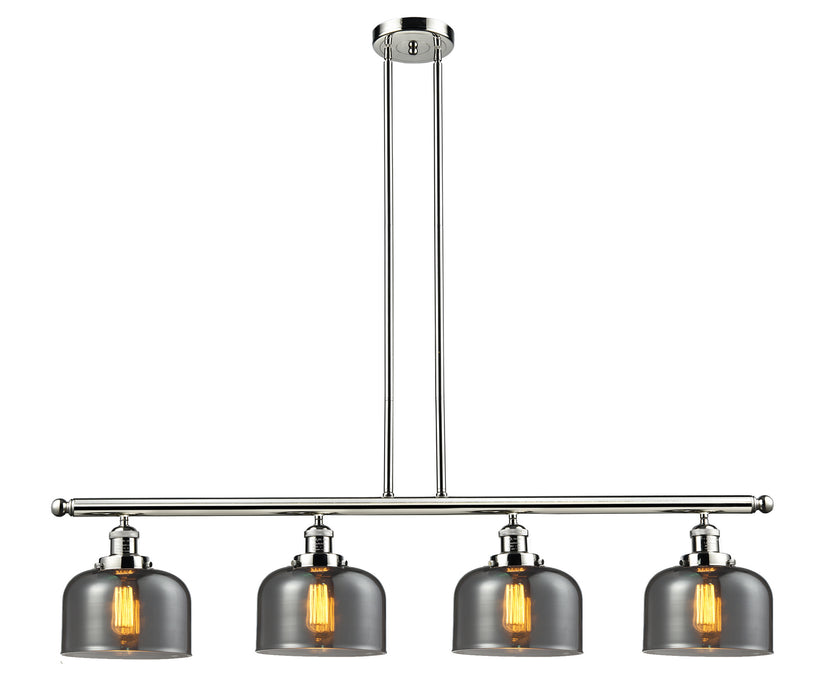 Innovations - 214-PN-G73 - Four Light Island Pendant - Franklin Restoration - Polished Nickel