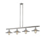 Innovations - 214-SN-G2 - Four Light Island Pendant - Franklin Restoration - Brushed Satin Nickel