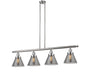 Innovations - 214-SN-G43 - Four Light Island Pendant - Franklin Restoration - Brushed Satin Nickel