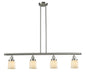 Innovations - 214-SN-G51 - Four Light Island Pendant - Franklin Restoration - Brushed Satin Nickel