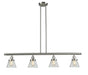 Innovations - 214-SN-G62 - Four Light Island Pendant - Franklin Restoration - Brushed Satin Nickel