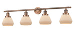 Innovations - 215-AC-G171 - Four Light Bath Vanity - Franklin Restoration - Antique Copper