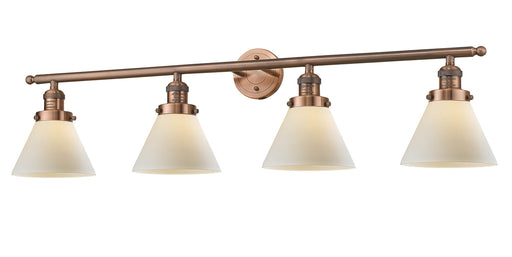 Innovations - 215-AC-G41 - Four Light Bath Vanity - Franklin Restoration - Antique Copper