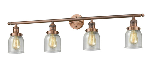 Innovations - 215-AC-G54 - Four Light Bath Vanity - Franklin Restoration - Antique Copper