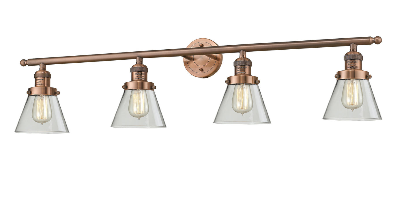 Innovations - 215-AC-G62 - Four Light Bath Vanity - Franklin Restoration - Antique Copper