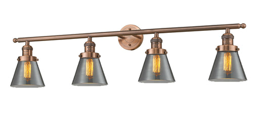 Innovations - 215-AC-G63 - Four Light Bath Vanity - Franklin Restoration - Antique Copper