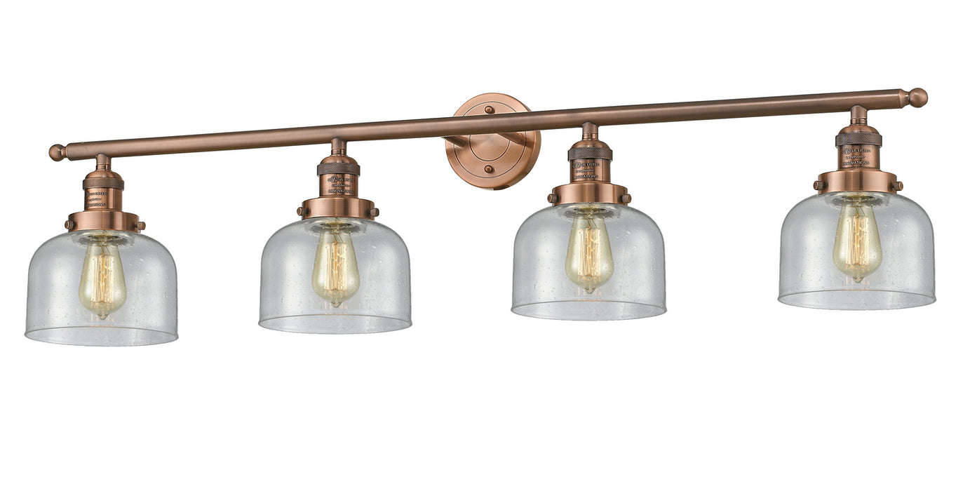 Innovations - 215-AC-G74 - Four Light Bath Vanity - Franklin Restoration - Antique Copper