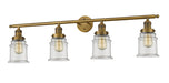 Innovations - 215-BB-G182 - Four Light Bath Vanity - Franklin Restoration - Brushed Brass