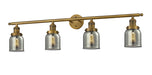 Innovations - 215-BB-G53 - Four Light Bath Vanity - Franklin Restoration - Brushed Brass
