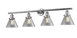 Innovations - 215-PC-G42 - Four Light Bath Vanity - Franklin Restoration - Polished Chrome