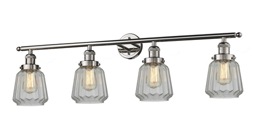 Innovations - 215-PN-G142 - Four Light Bath Vanity - Franklin Restoration - Polished Nickel