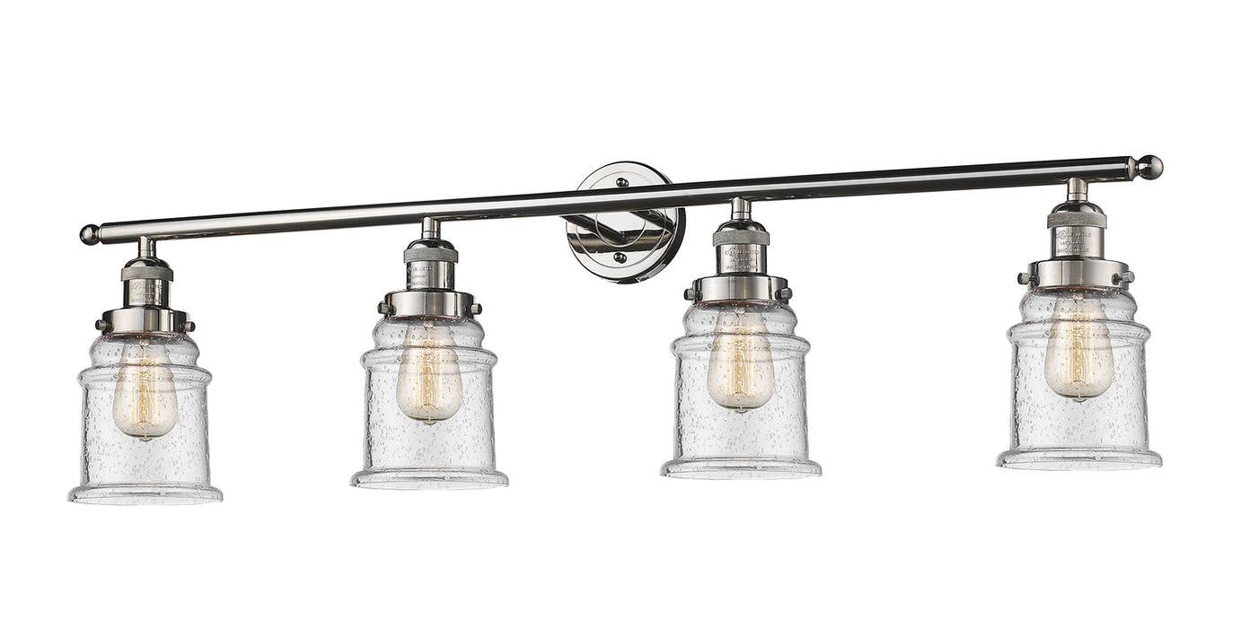 Innovations - 215-PN-G184 - Four Light Bath Vanity - Franklin Restoration - Polished Nickel