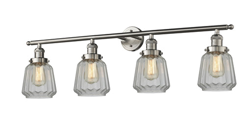 Innovations - 215-SN-G142 - Four Light Bath Vanity - Franklin Restoration - Brushed Satin Nickel